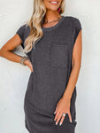 Lovelet Round Neck Short Sleeve Mini Dress