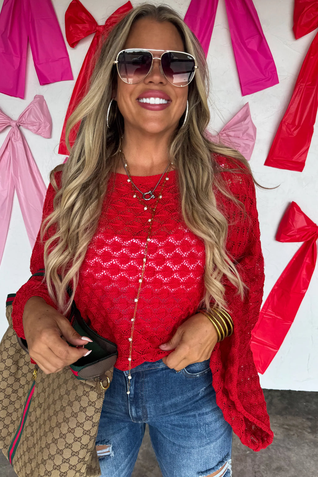 Winter Free Spirit Bell Sleeve Top