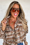 Juniper Bleached Plaid Top