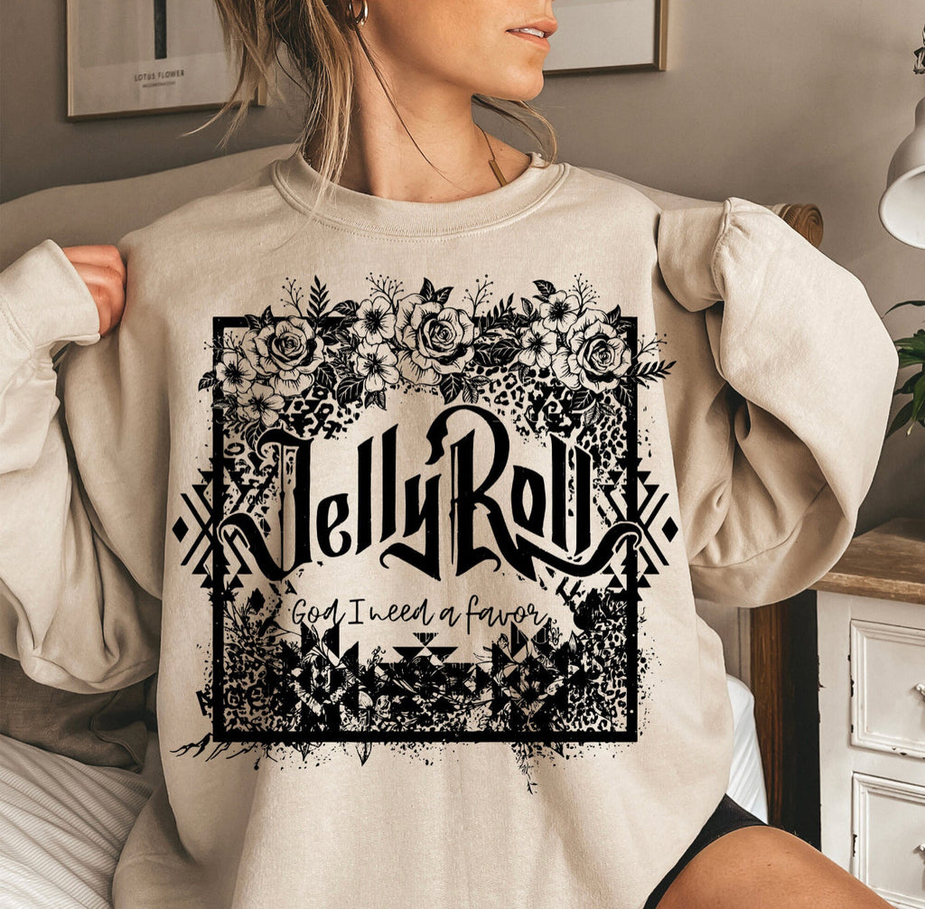 Floral Jelly Roll Tee or Sweatshirt