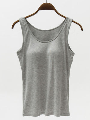 Wide Strap Modal Tank with Bra