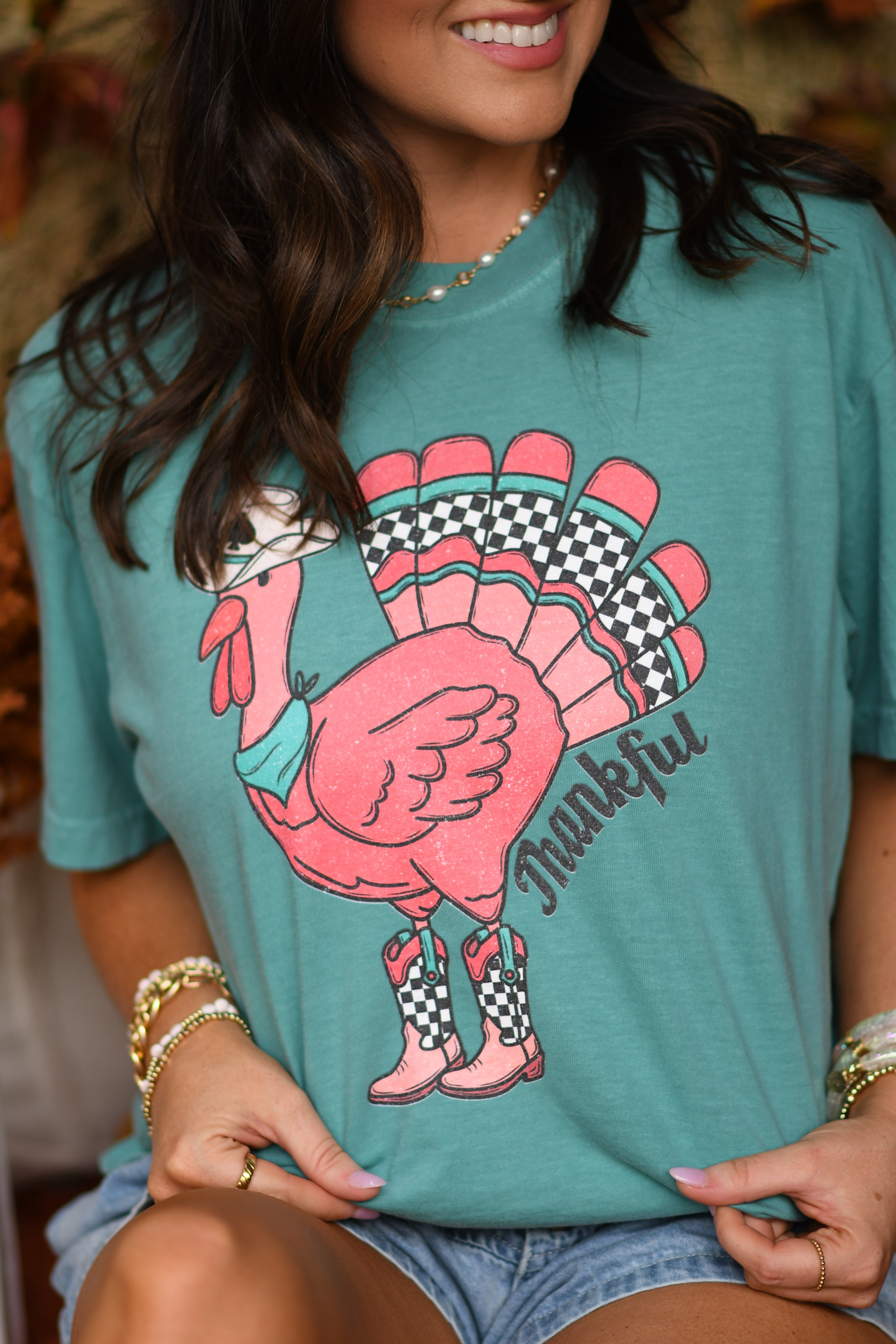 Thankful Cowboy Turkey Tee