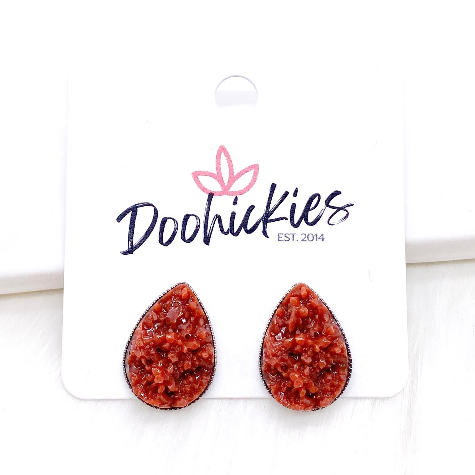 Big as Texas Autumn Teardrops -Earrings