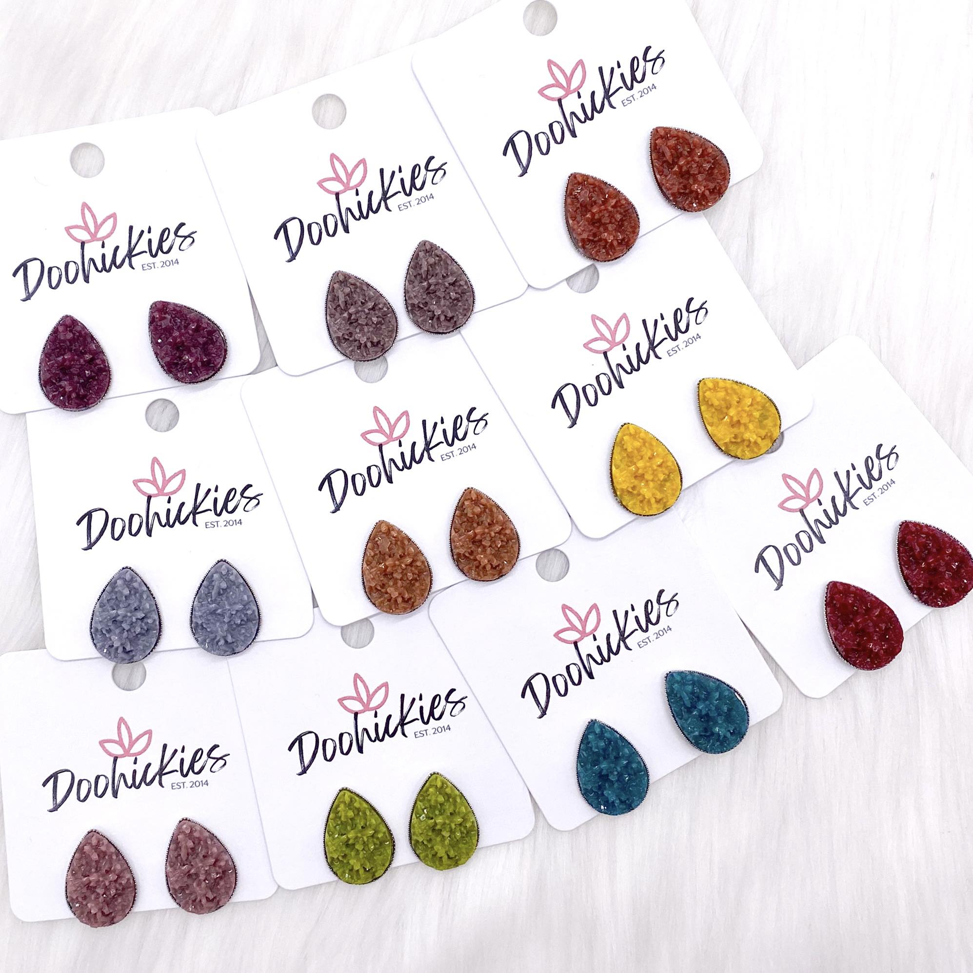 Big as Texas Autumn Teardrops -Earrings