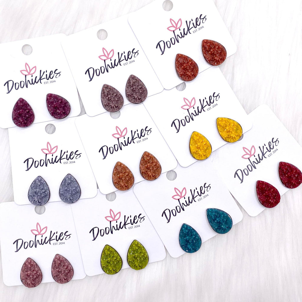 Big as Texas Autumn Teardrops -Earrings