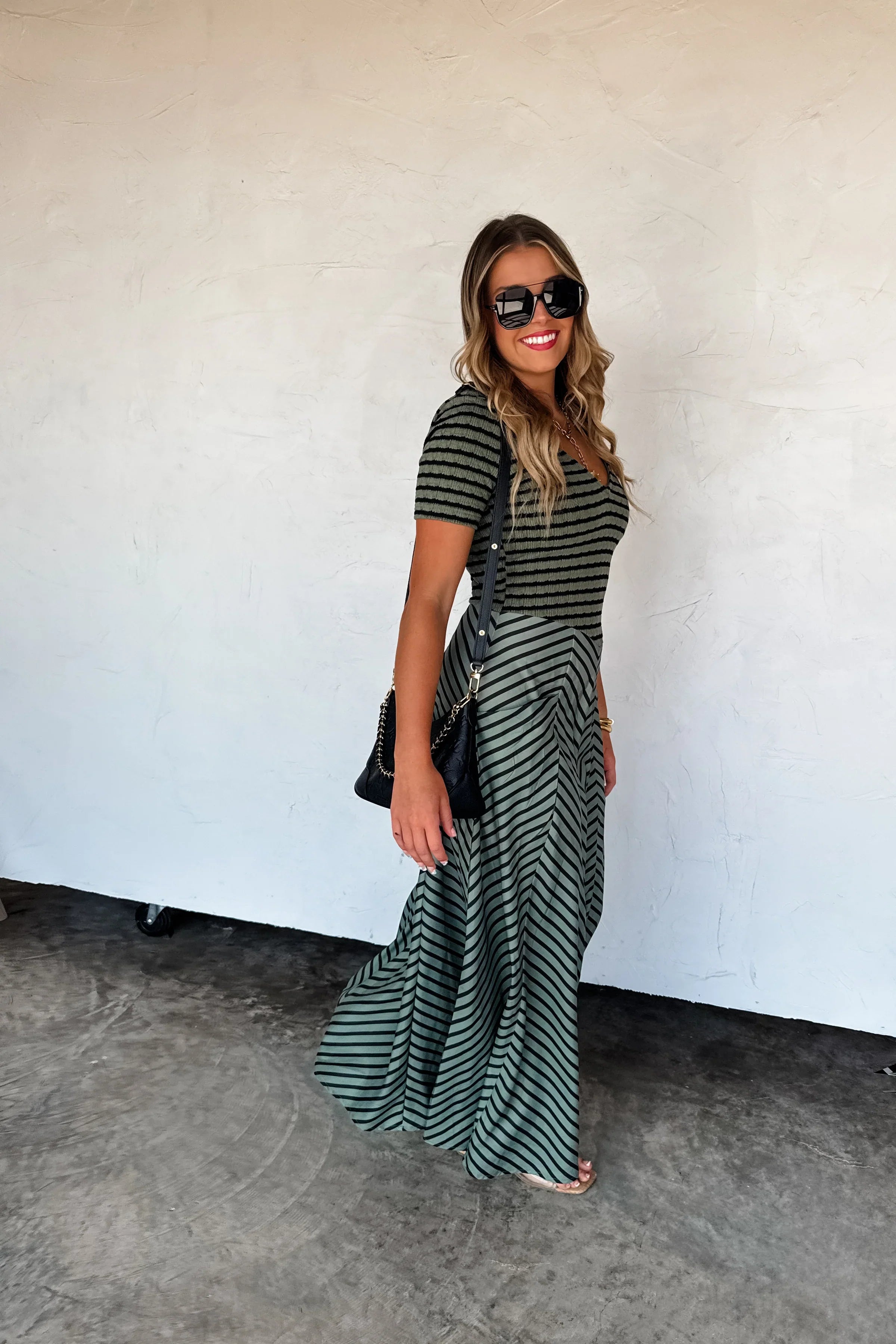 Calista Stripe Dress
