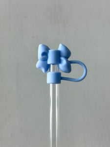 Straw Cover 10MM "Blue Bow"