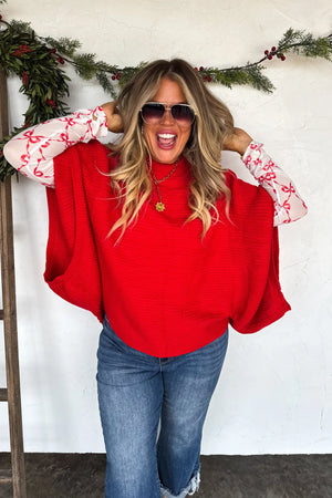 Holiday Meg Pullover Poncho