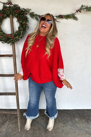 Holiday Meg Pullover Poncho