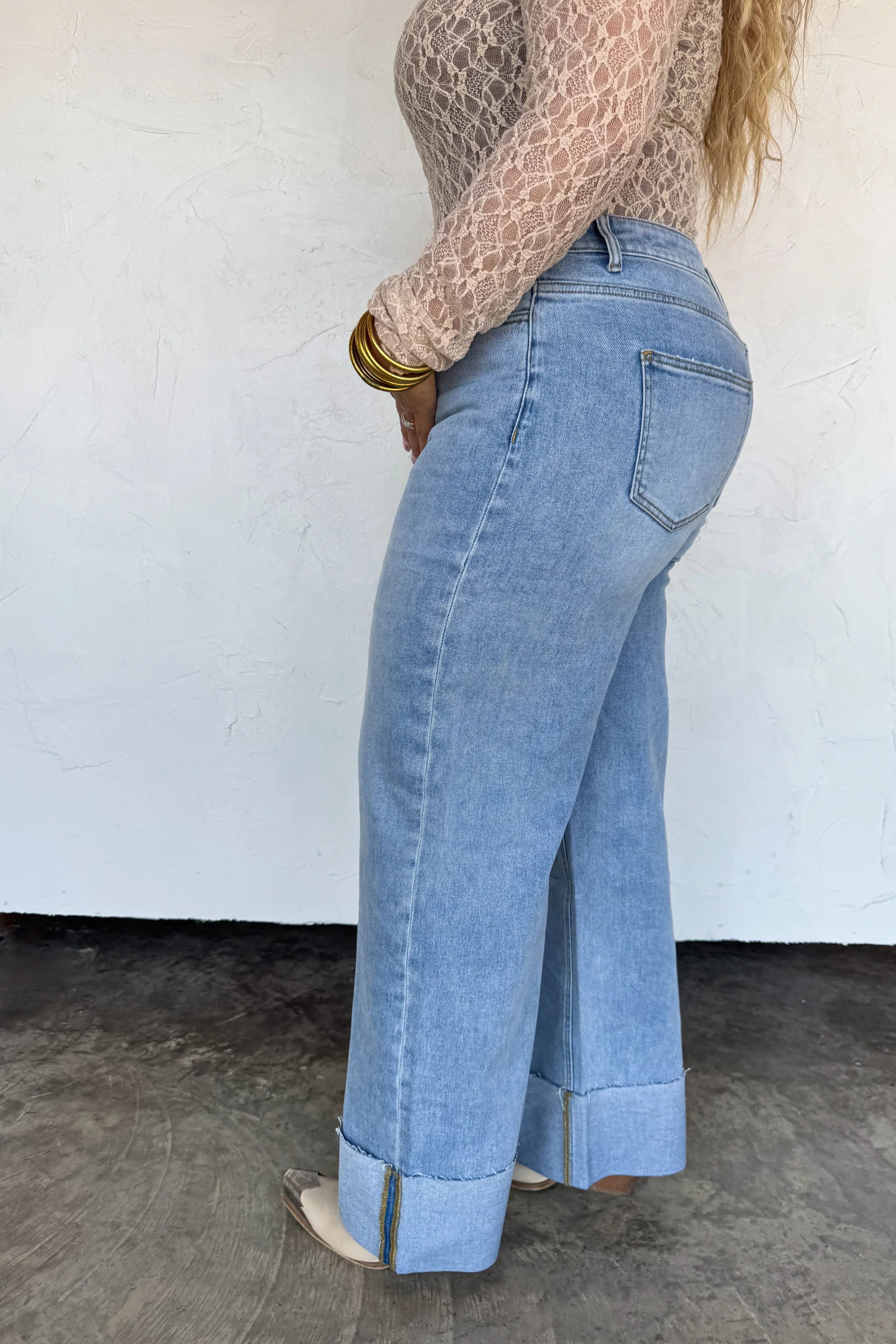 The Leni Wide Cuff Jean