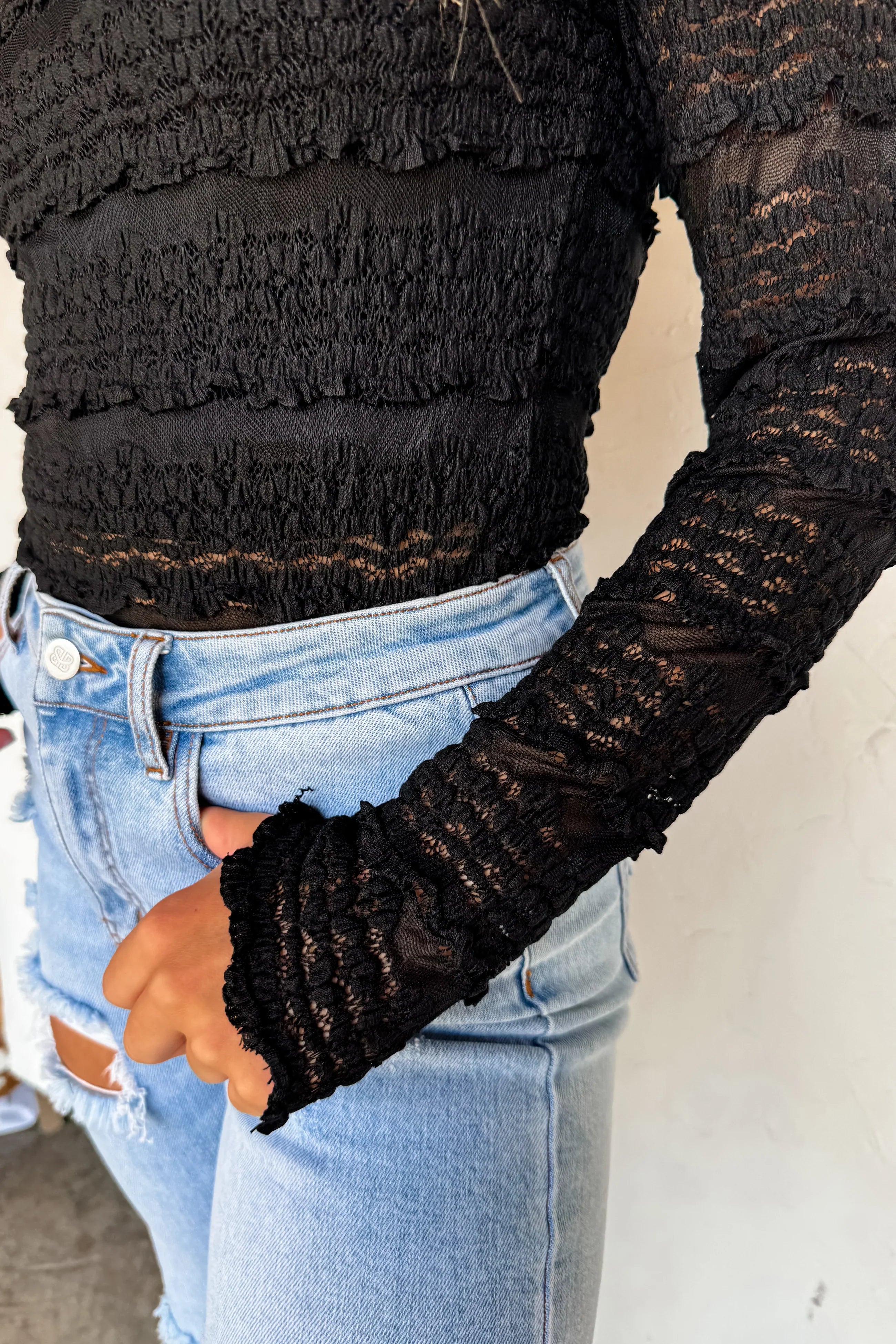 Long Sleeve Rosalie Lace Top