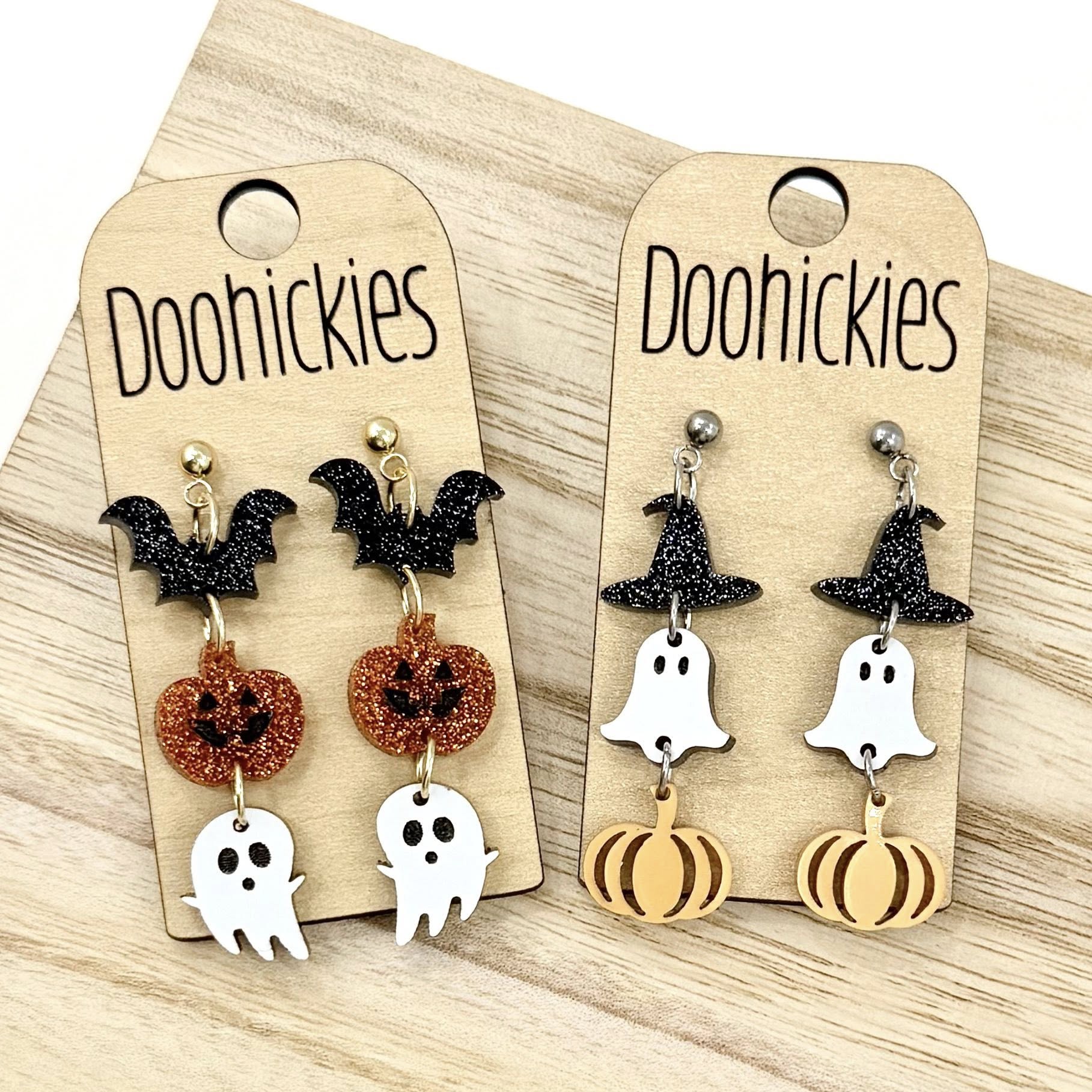 Spooky Trifecta Dangle Collection - Halloween Earrings