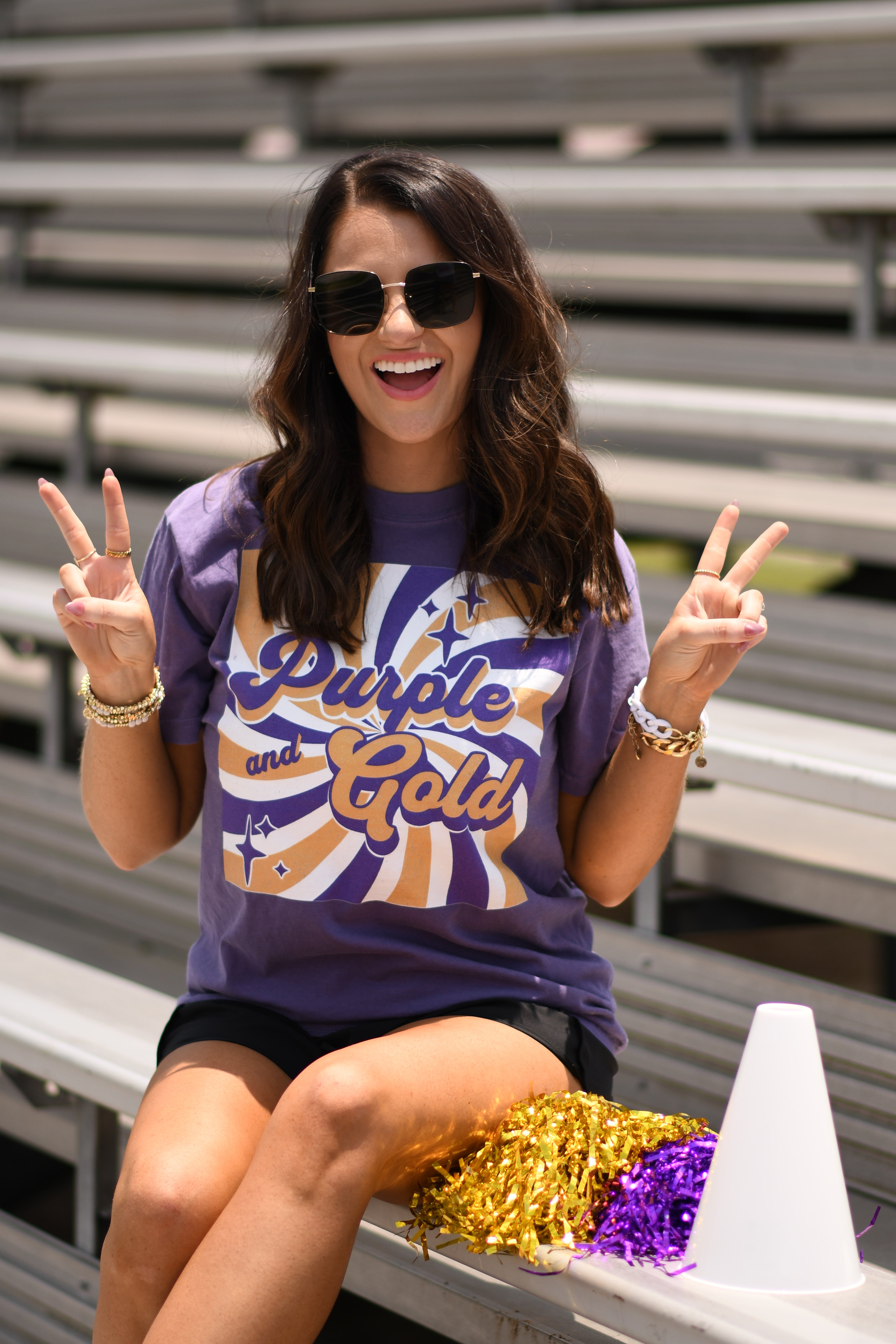 Purple and Gold Vibes Tee