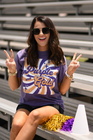 Purple and Gold Vibes Tee