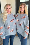 Game Day Sequin Football Pullover