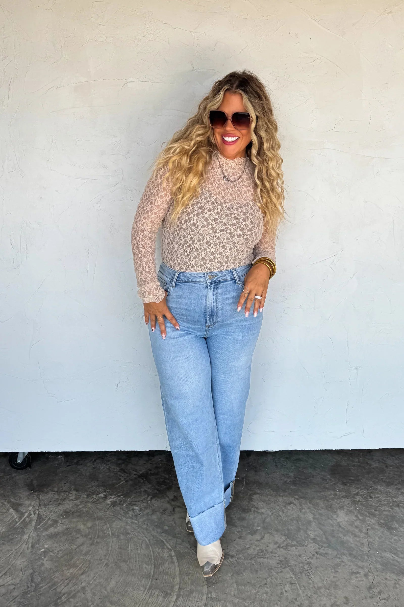 The Leni Wide Cuff Jean