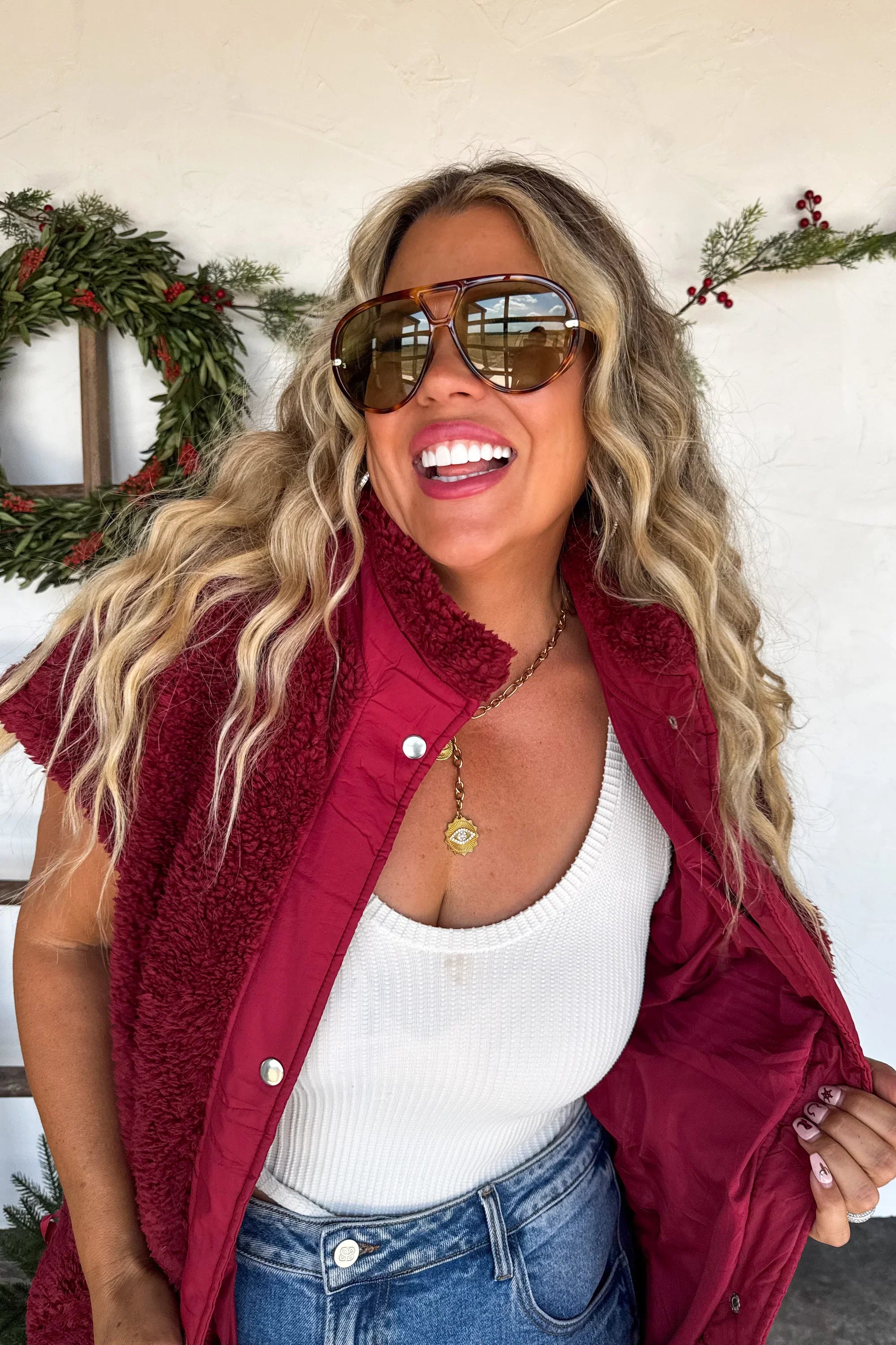 Linden Sherpa Vest Jacket