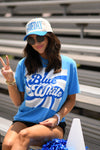 Blue and White Retro Tee