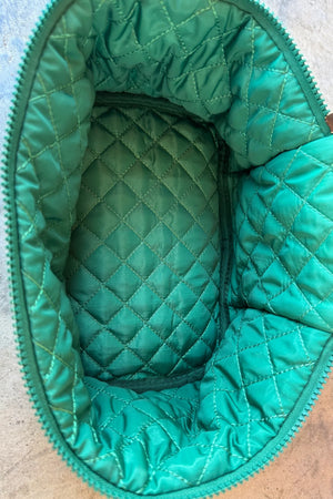QUILTED PUFFER MAKEUP BAG