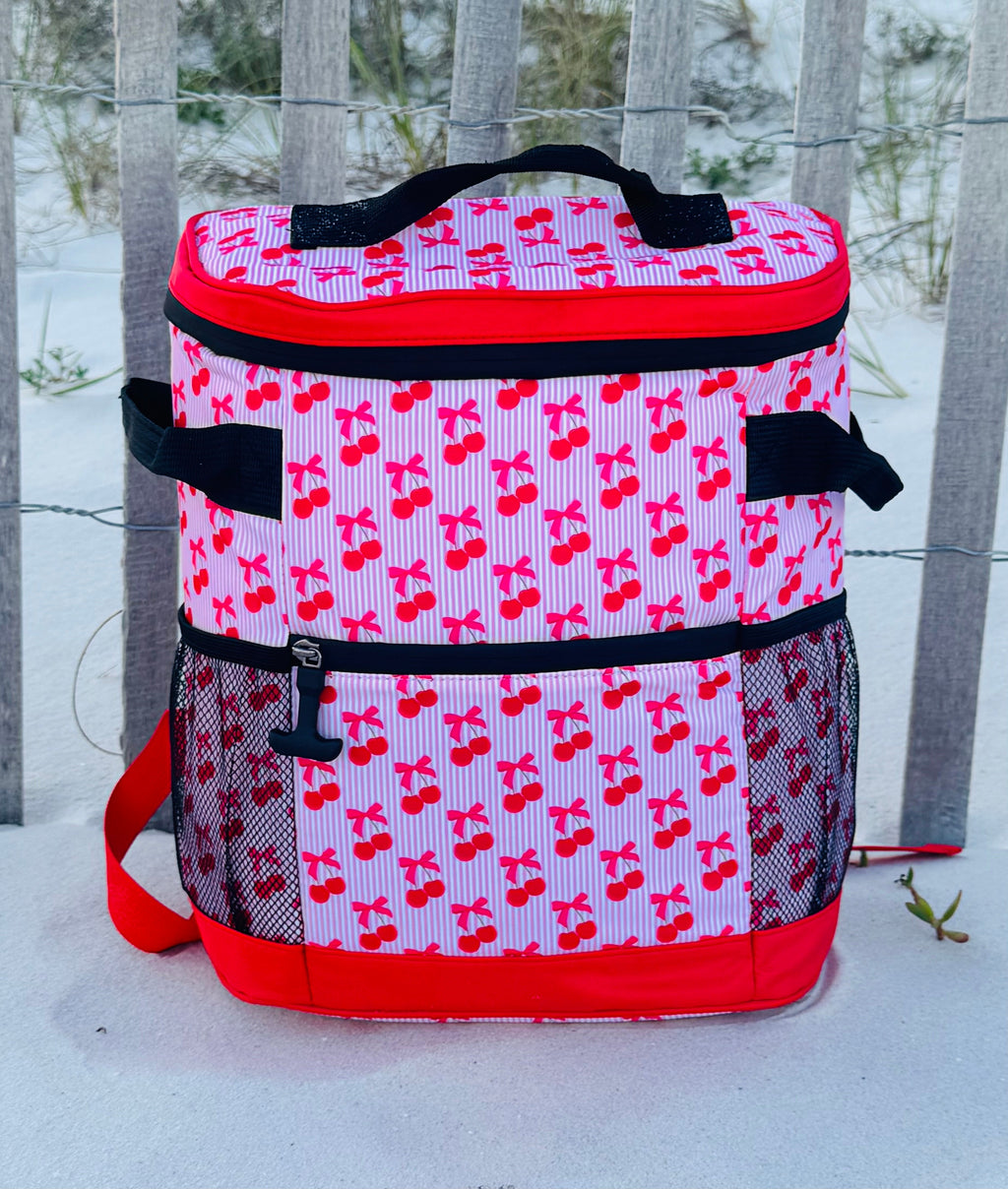 RTS Striped Cherry Backpack Cooler