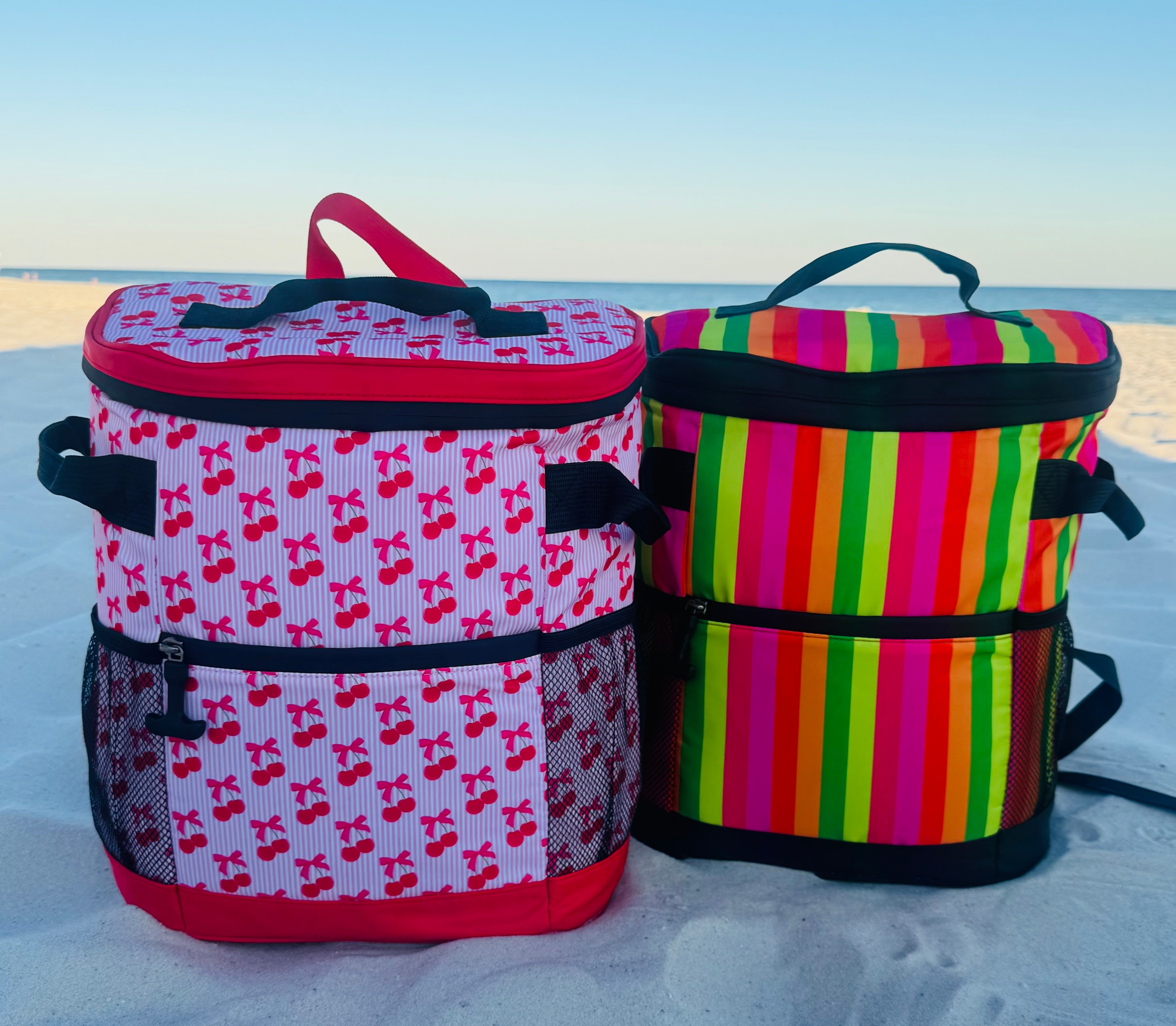 RTS Striped Cherry Backpack Cooler
