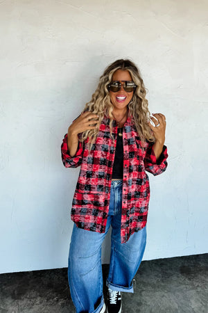 Juniper Bleached Plaid Top