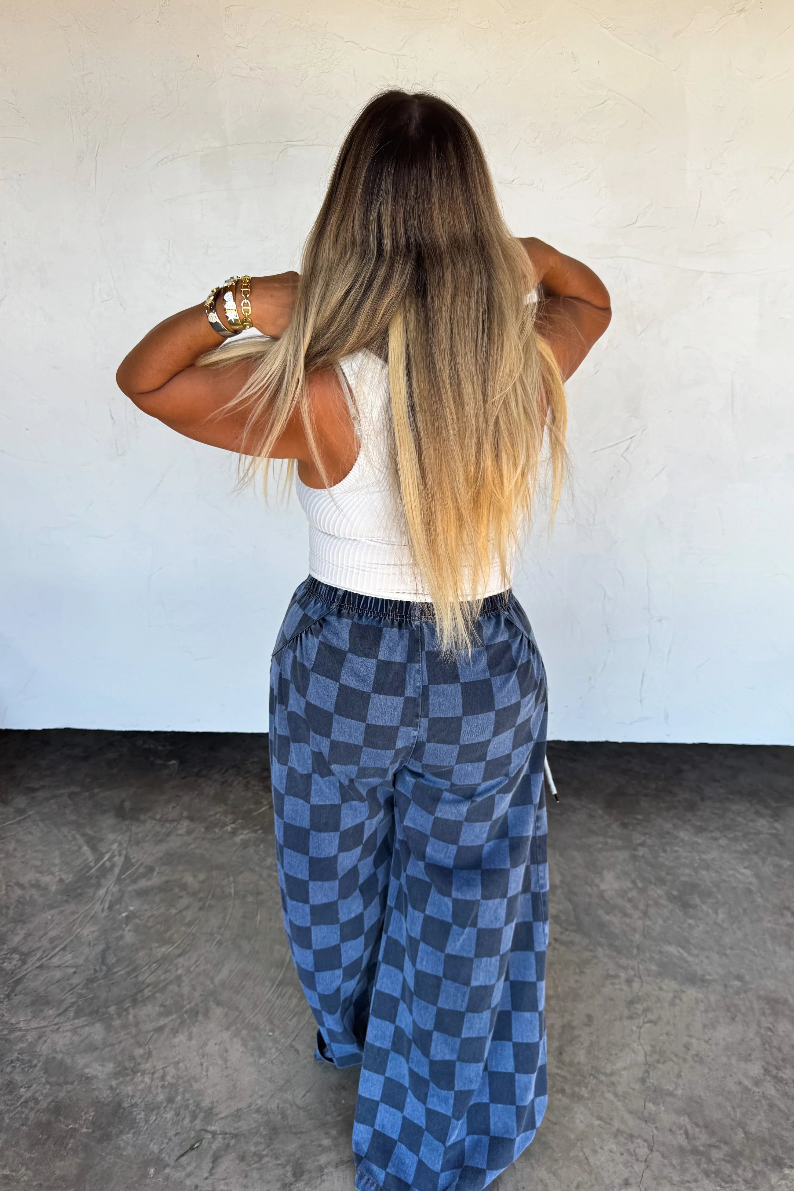 Go with the Flow Checker Pants