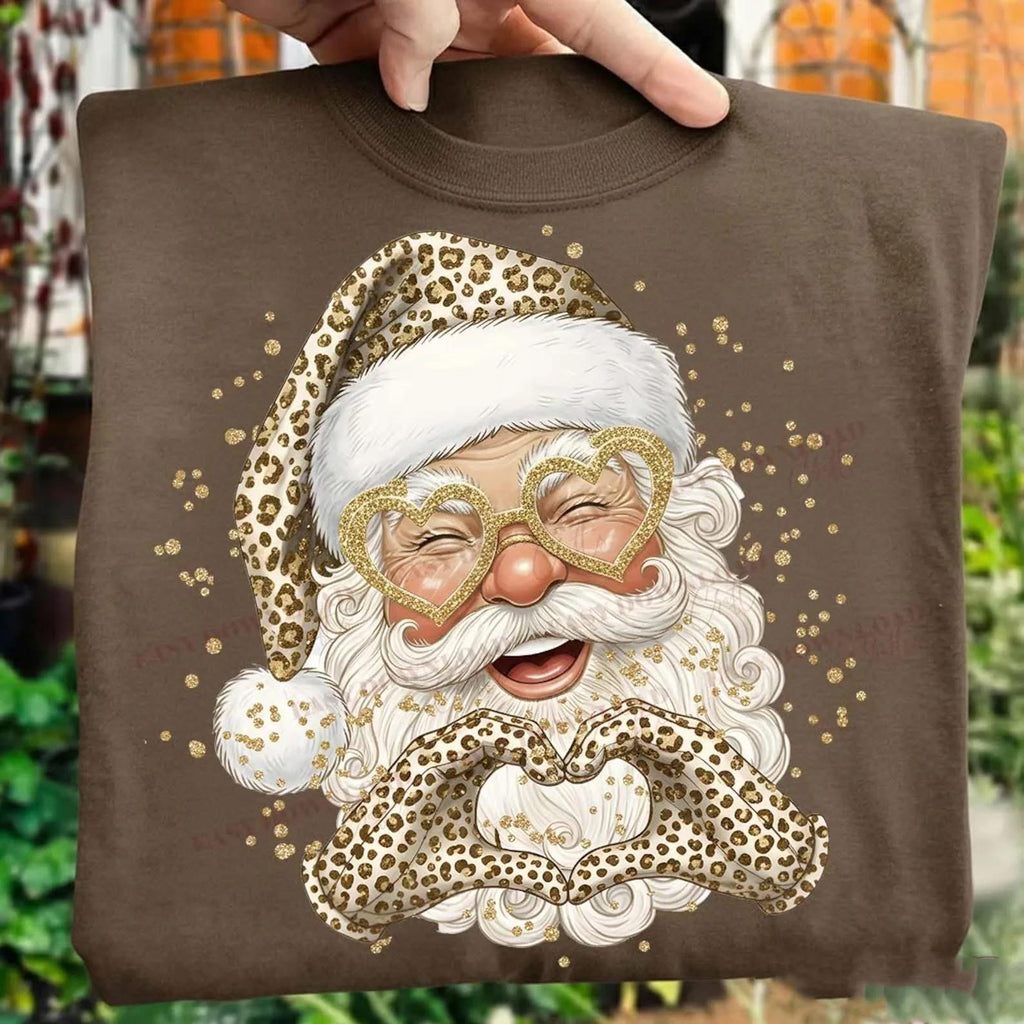 Leopard Santa Tee