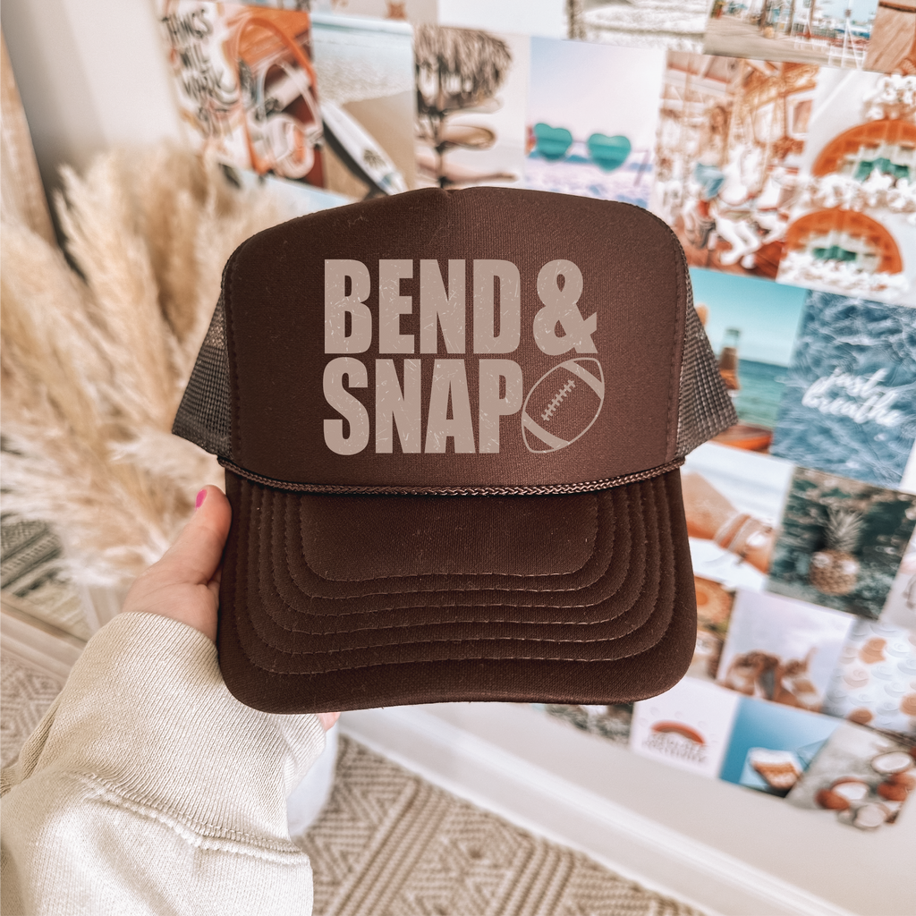 Bend and Snap Brown Trucker Hat