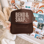 Bend and Snap Brown Trucker Hat