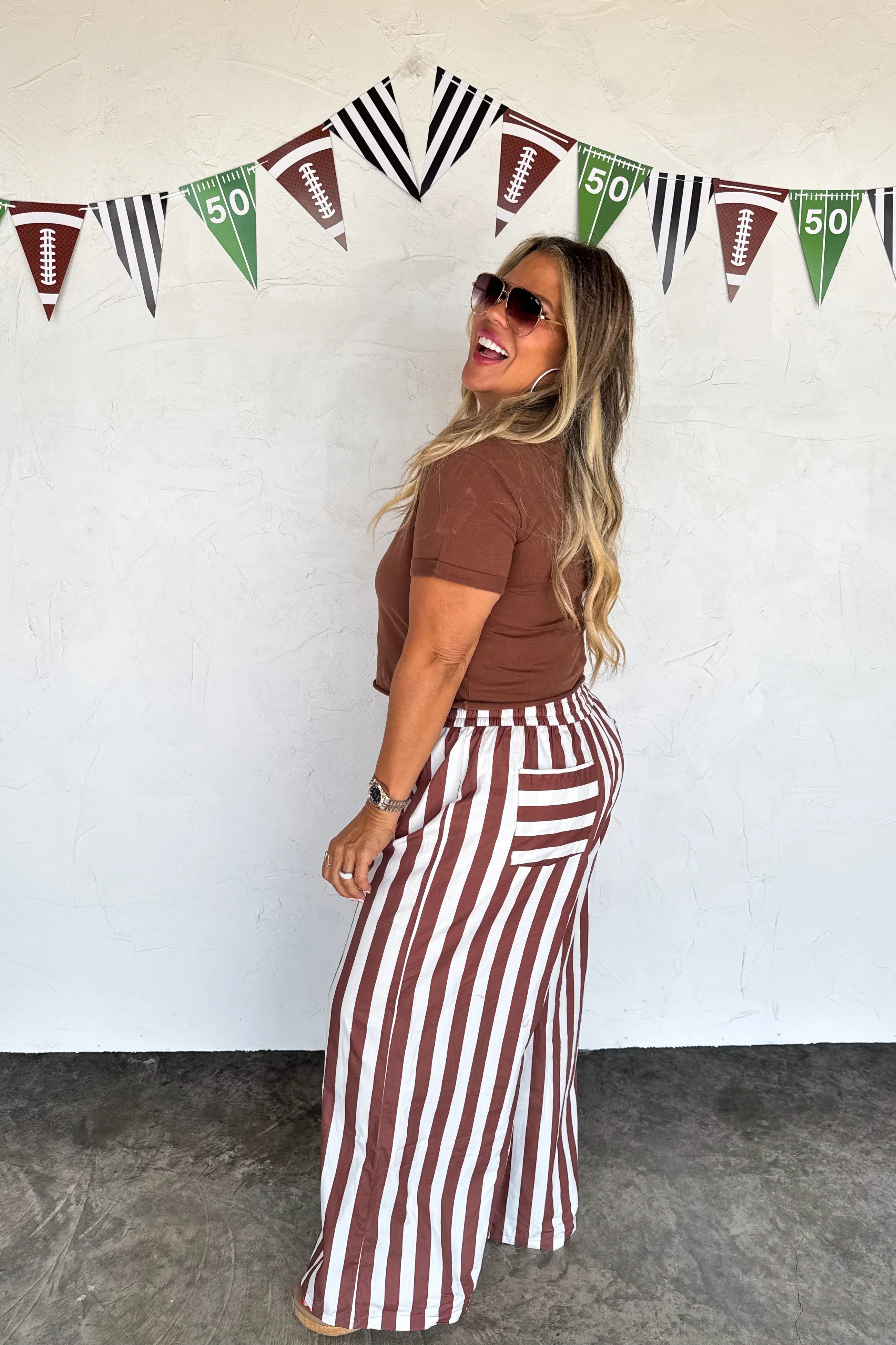 Tailgate Stripe Boxer Pants