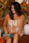 **SALE** RTS Autumn Faux Patch Tee