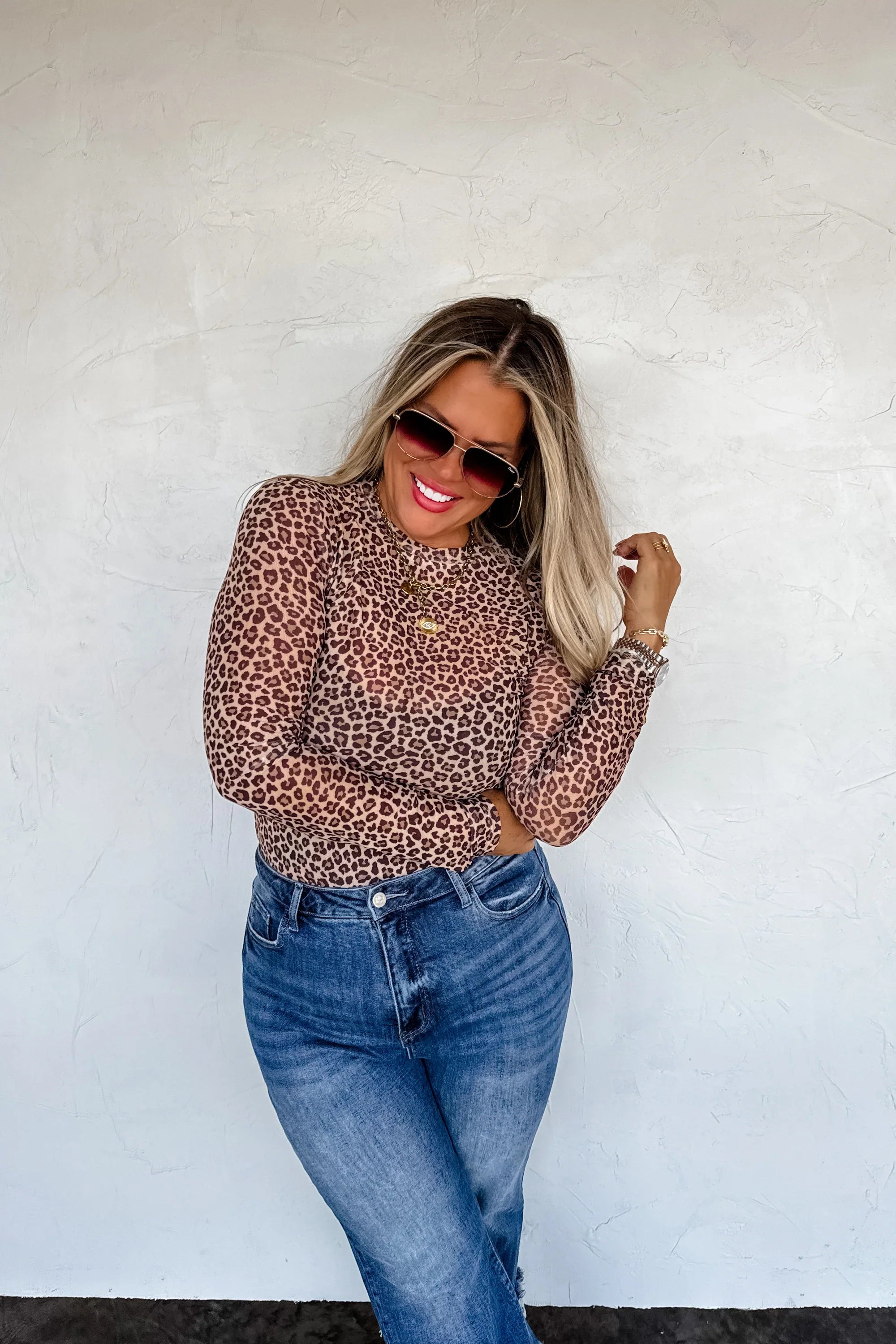 Camo & Cheetah Dress it Up Mesh Top