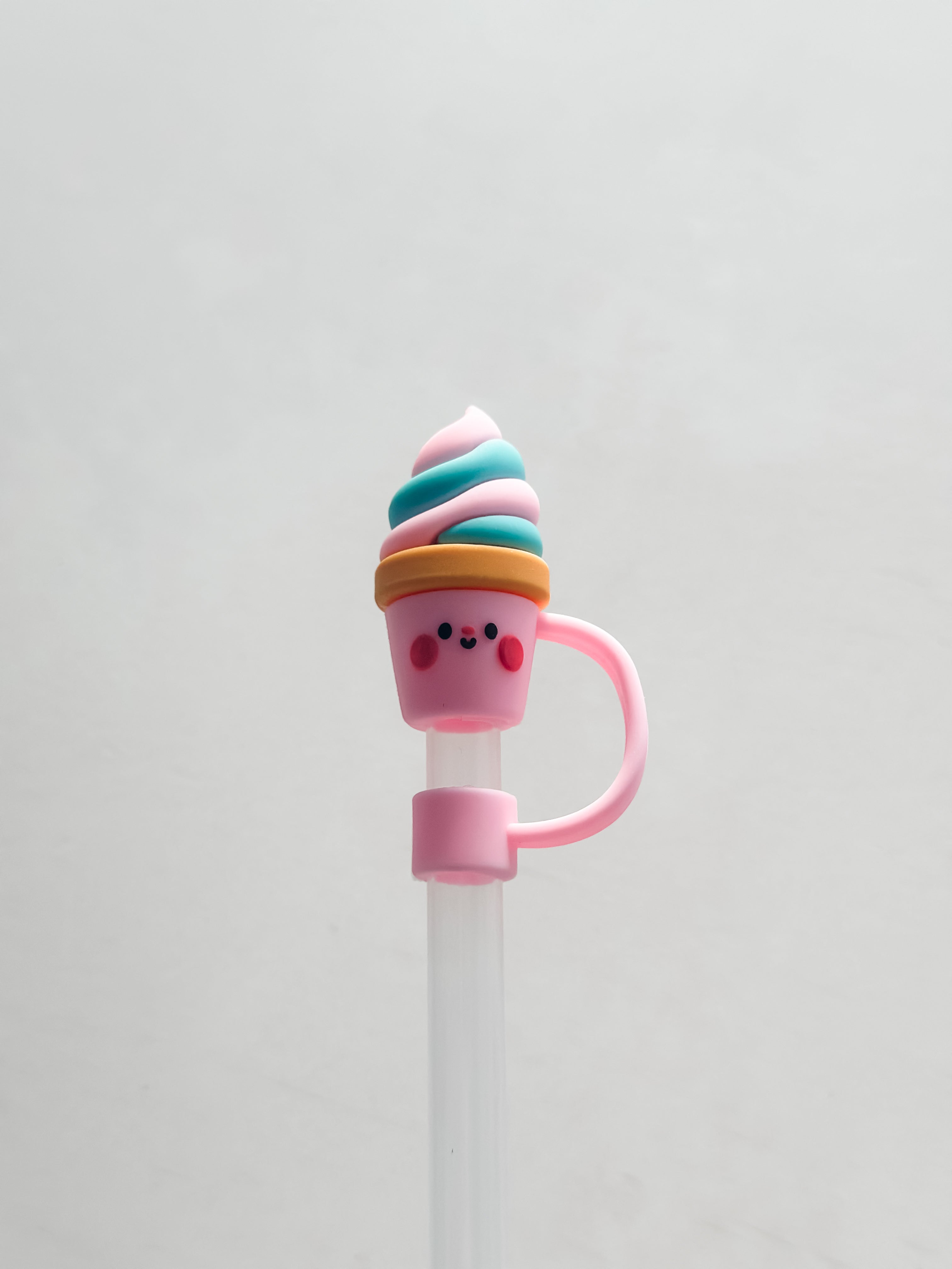 Straw Cover "Ice Cream Cone"