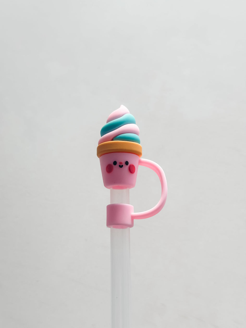 Straw Cover "Ice Cream Cone"