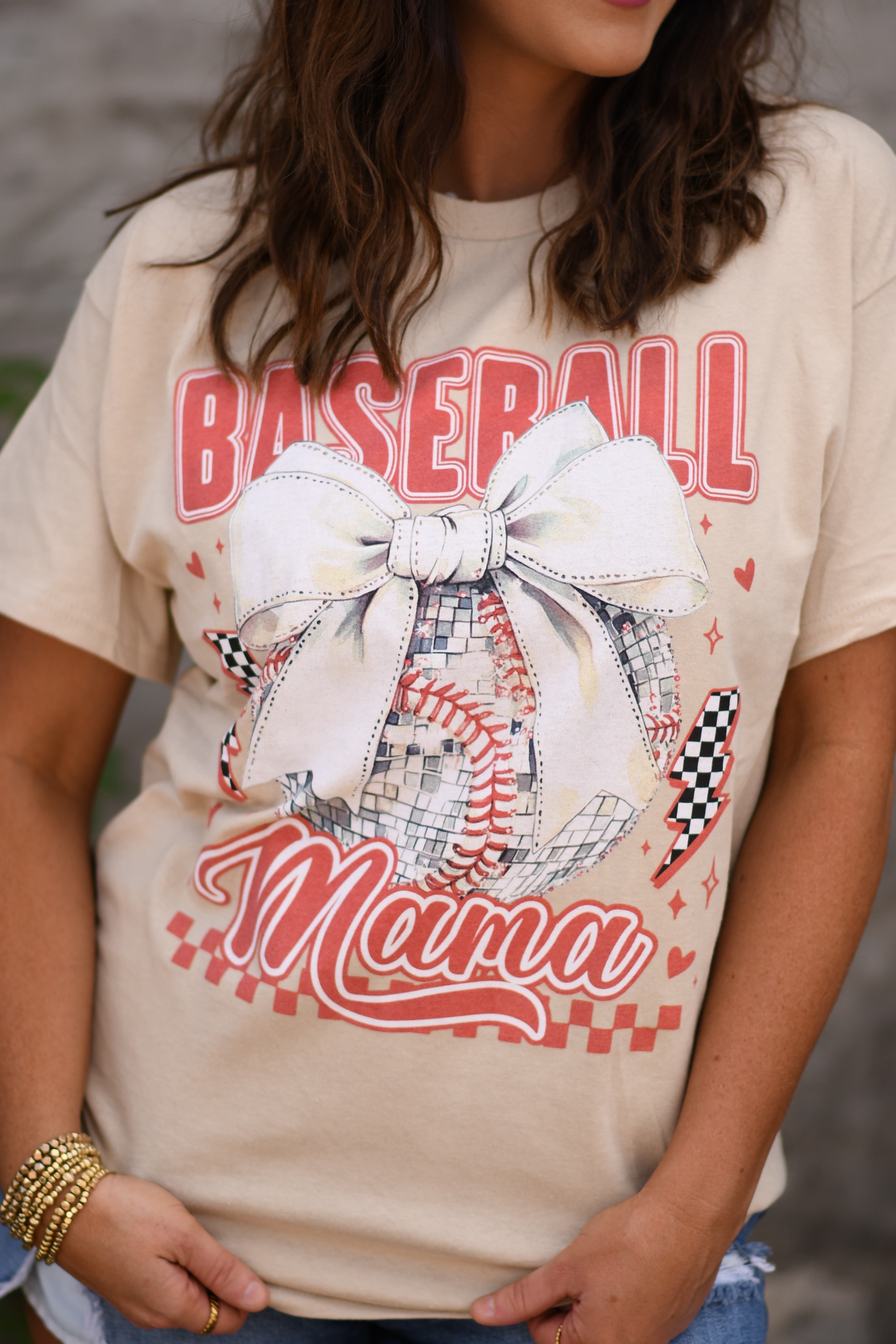 Baseball Mama Disco Tee (Delta)