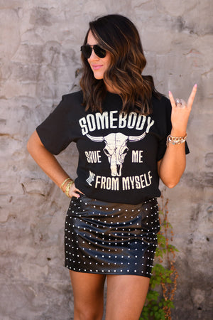 Somebody Save Me, Me From Myself Tee (Delta)