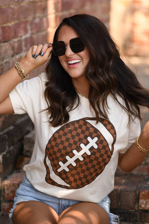 Checkered Football Tee