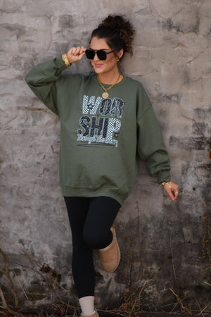 Worship Through The Worry Sweatshirt
