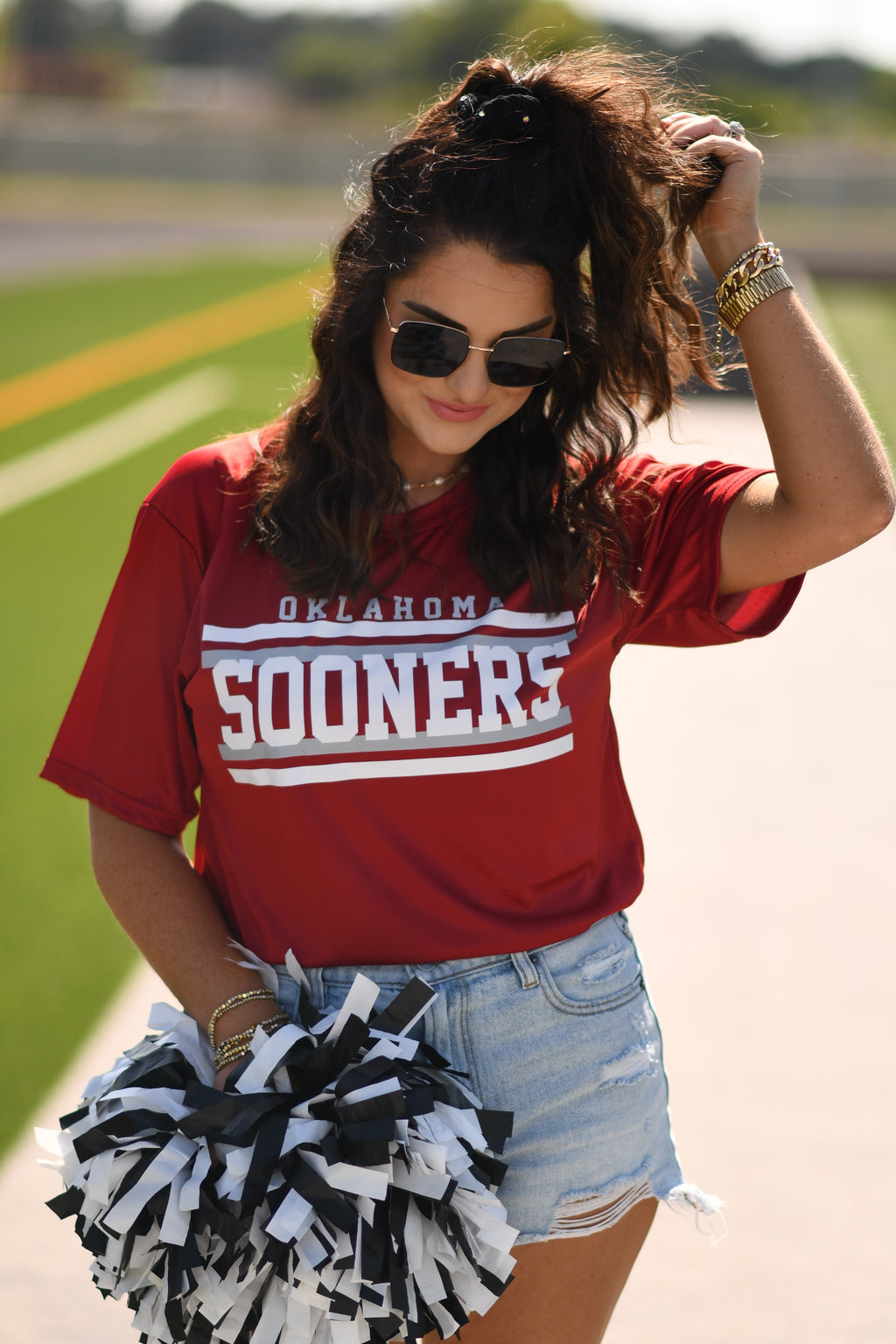 Oklahoma Sooners Line Spirit Tee