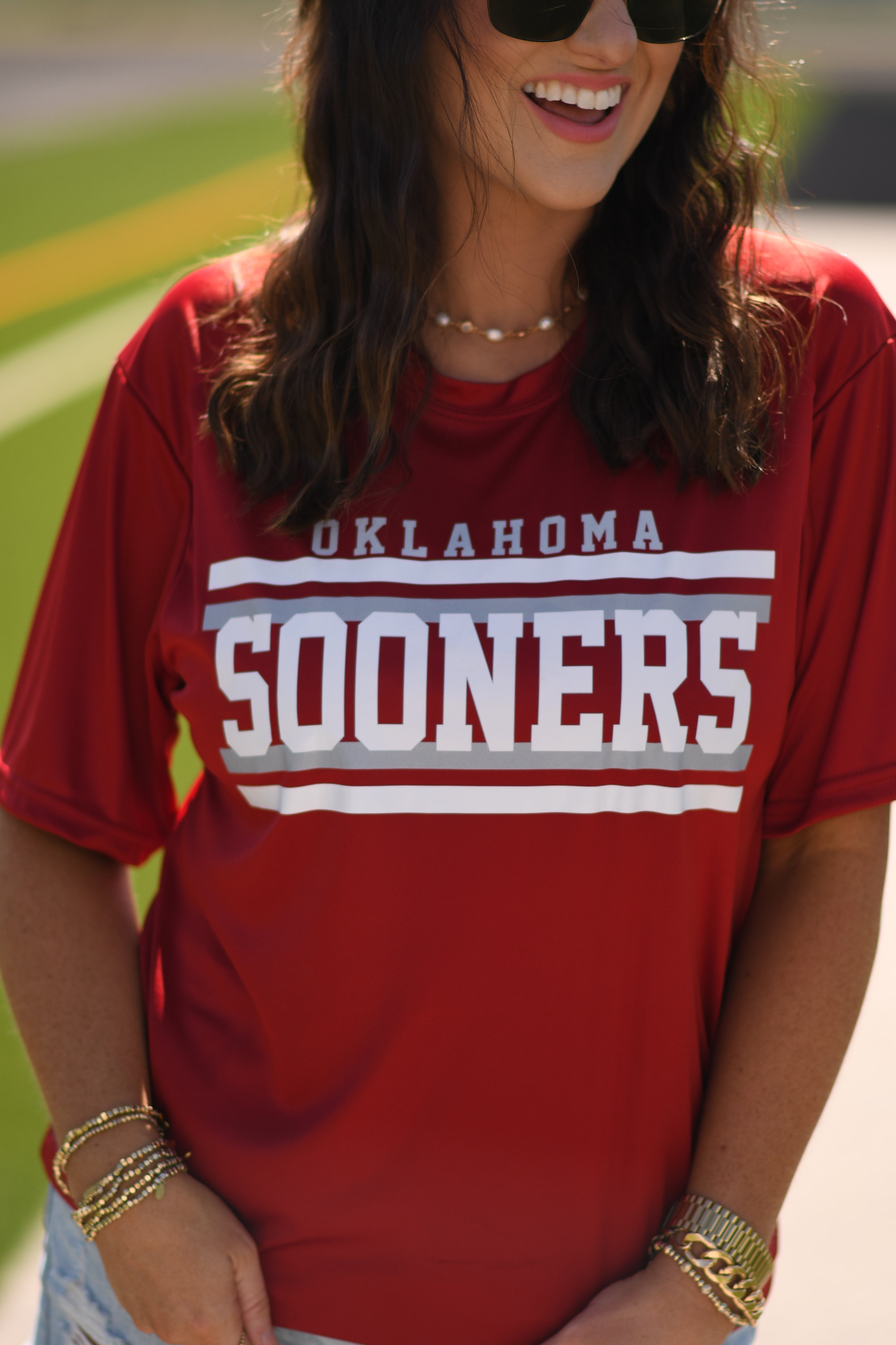 Oklahoma Sooners Line Spirit Tee