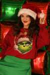 Winking Faux Sparkle G Sweatshirt