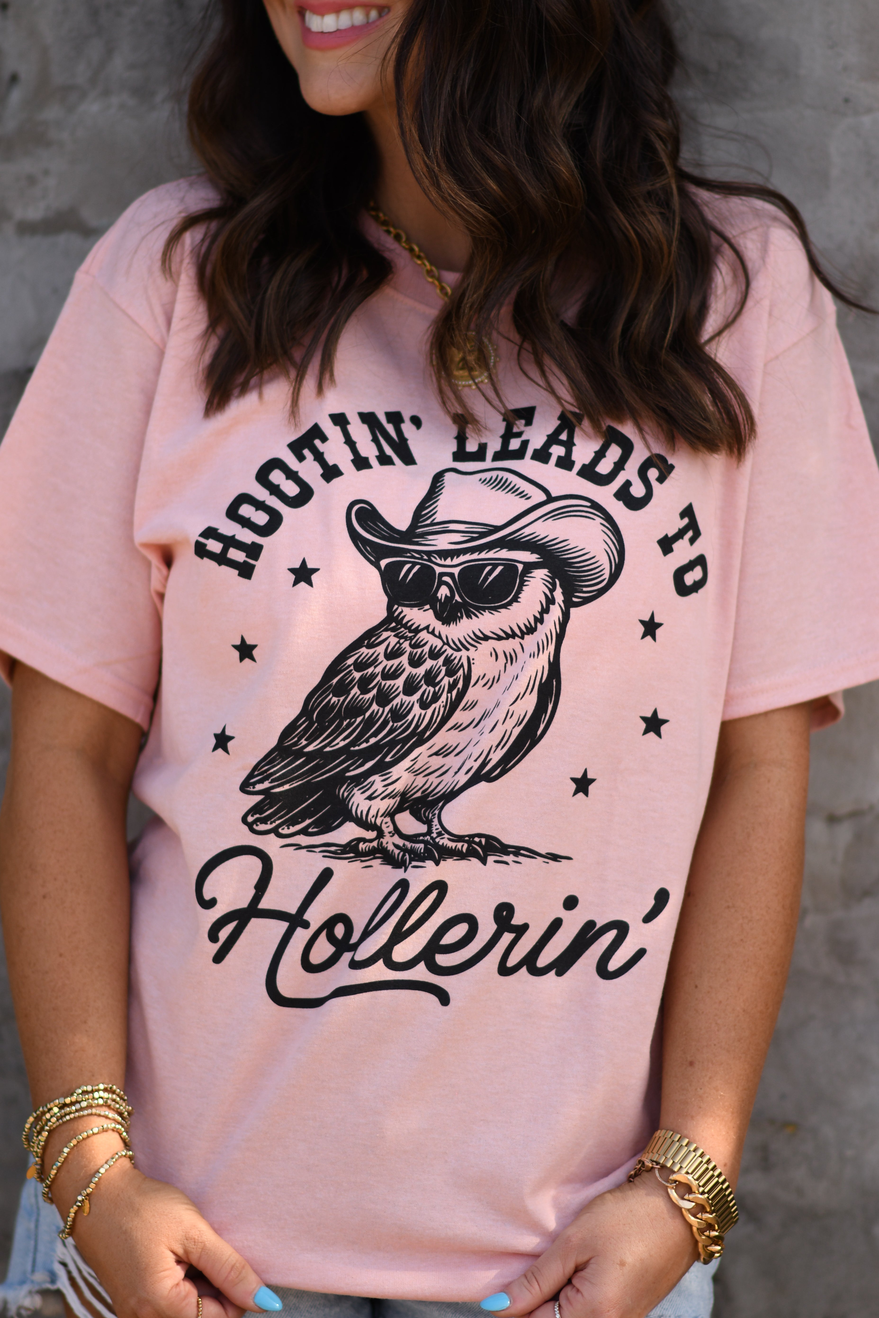 Hootin' Leads To Hollerin' Tee (Delta)