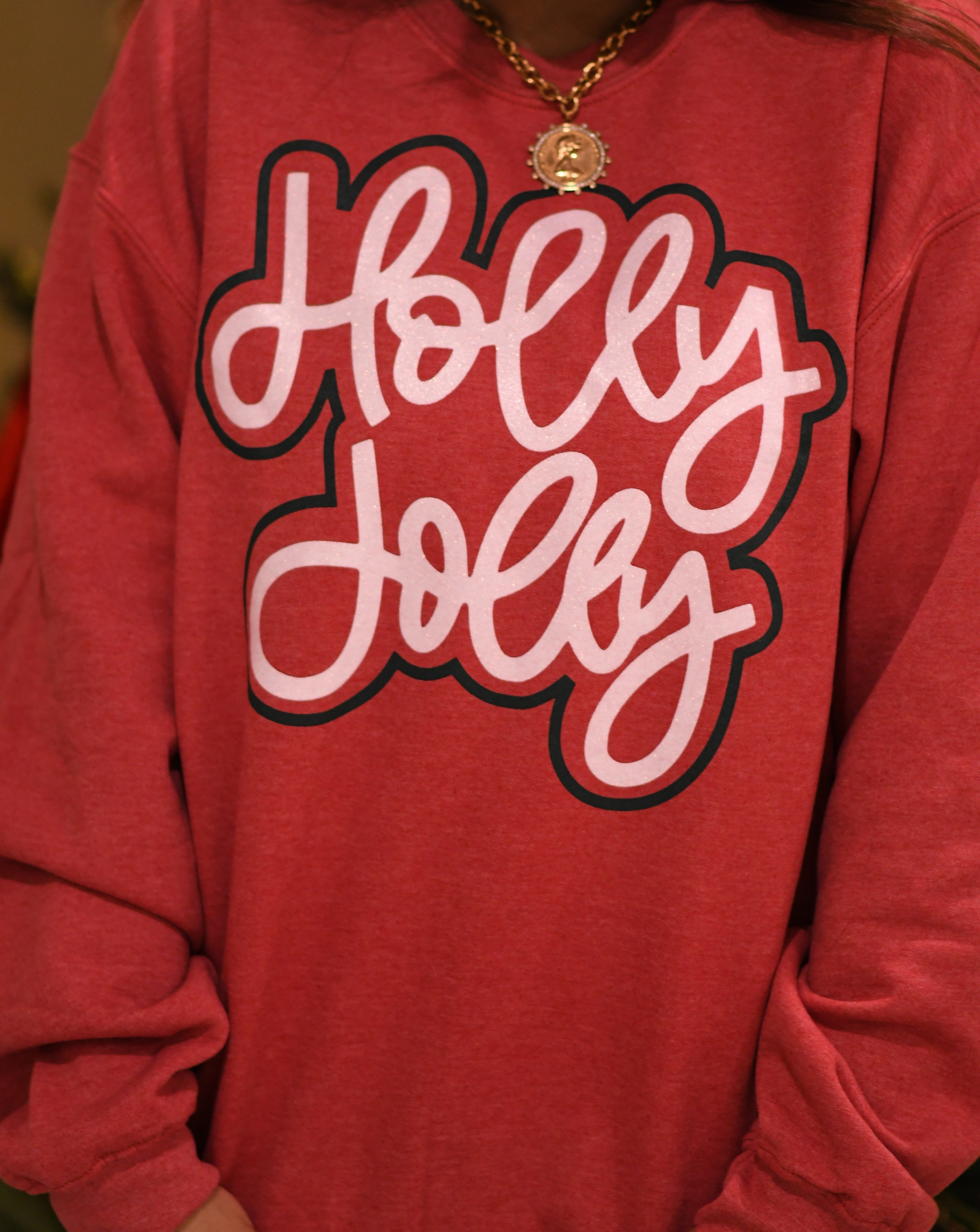 RTS Holly Jolly Glitter Sweatshirt