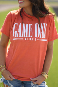 Orange Game Day Vibes Tee