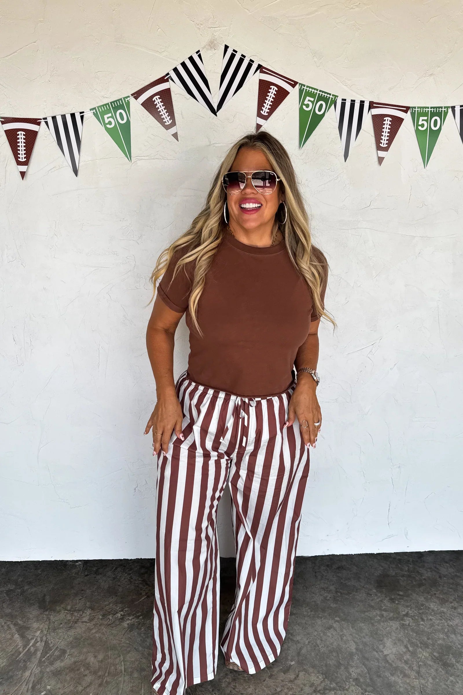 Tailgate Stripe Boxer Pants