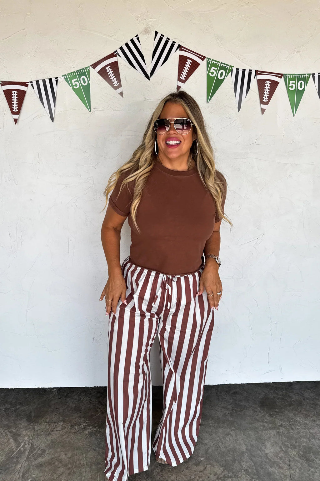 Tailgate Stripe Boxer Pants