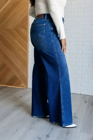 Eliza High Rise Control Top Retro Wide Leg Jeans (Judy Blue)