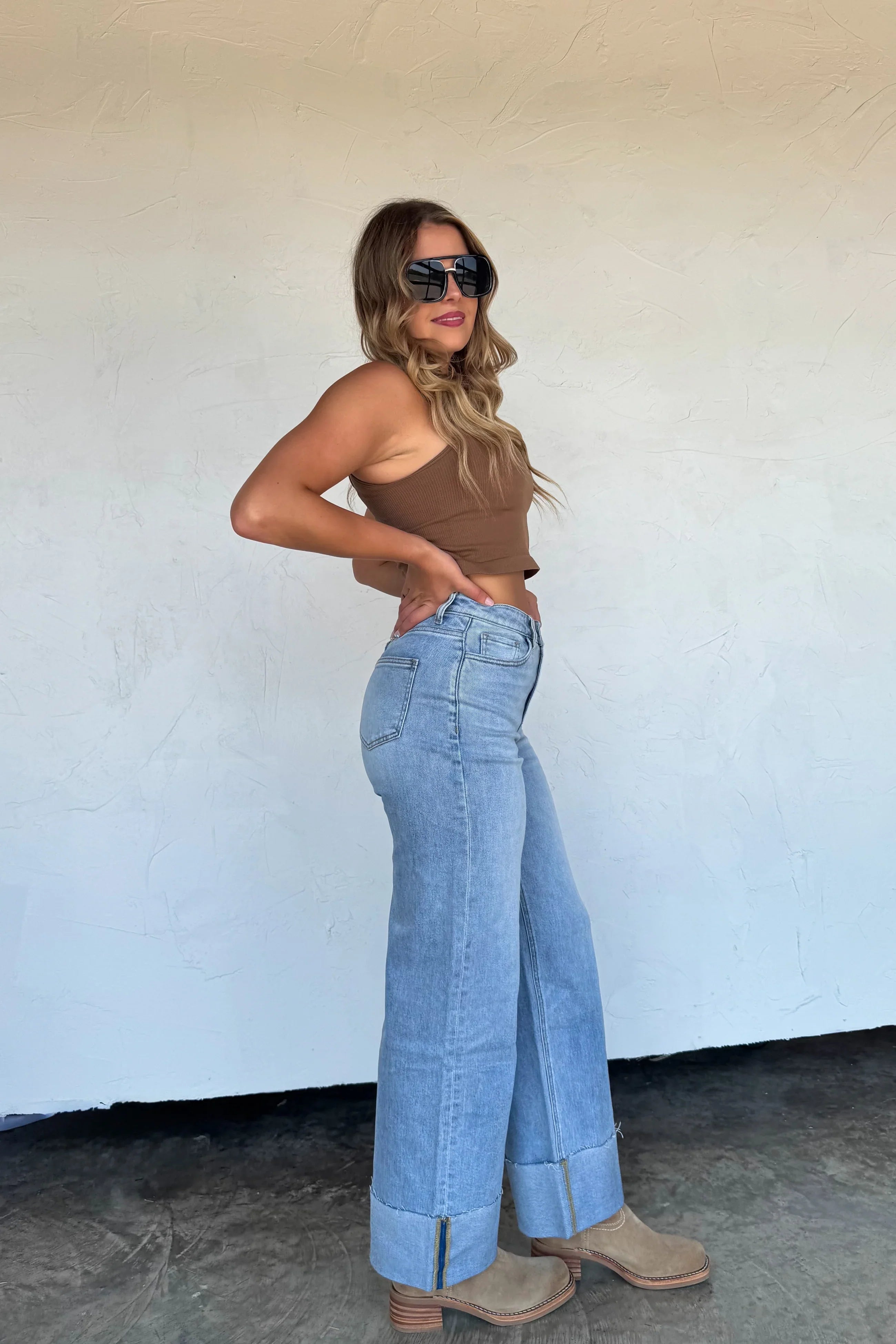 The Leni Wide Cuff Jean