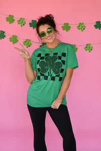 RTS Checkered Shamrock Tee